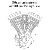 Объем oт 501 до 750 куб. см