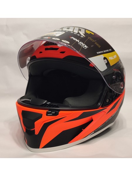Шлем интеграл Airoh Valor WINGS ORANGE MATT