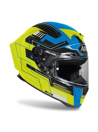 Мотошлем интеграл Airoh GP550 S CHALLENGE BLUE YELLOW MATT