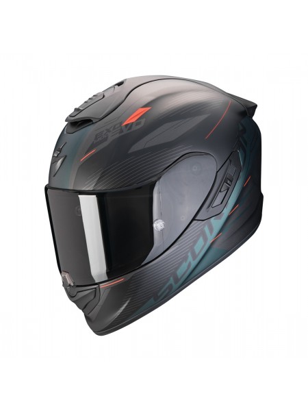 Шлем Scorpion EXO-1400 EVO II AIR LUMA Черно-зеленый