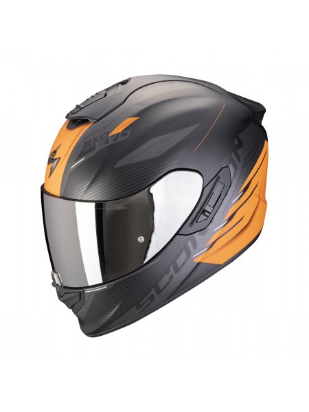 Шлем Scorpion EXO-1400 EVO II AIR LUMA Черно-оранжевый