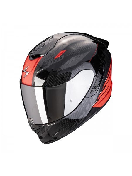 Шлем Scorpion EXO-1400 EVO II AIR LUMA Черно-красный