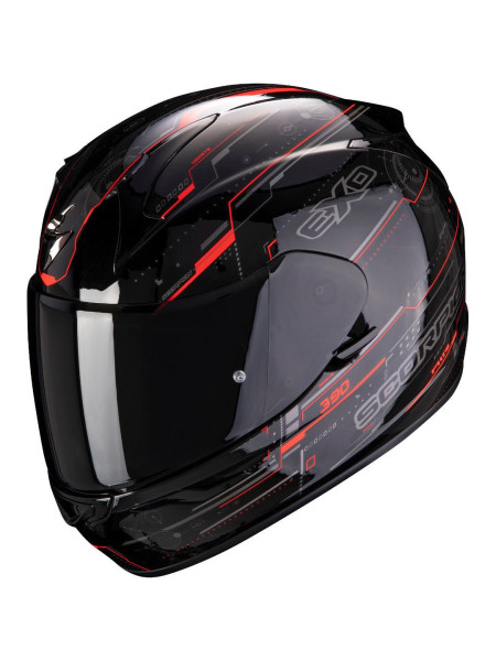 Шлем интеграл SCORPION EXO-390 BEAT Черно-красный