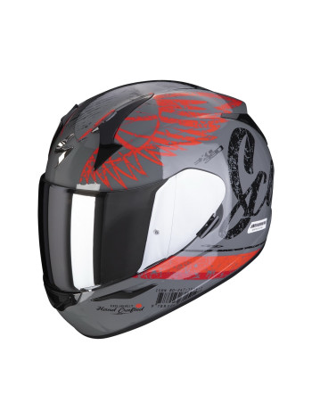 Мотошлем интеграл SCORPION EXO-390 IGHOST Серо-оранжевый