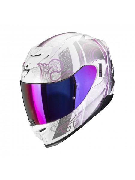 Интеграл Scorpion EXO-520 EVO AIR FASTA БЕЛЫЙ/ФИОЛЕТОВЫЙ