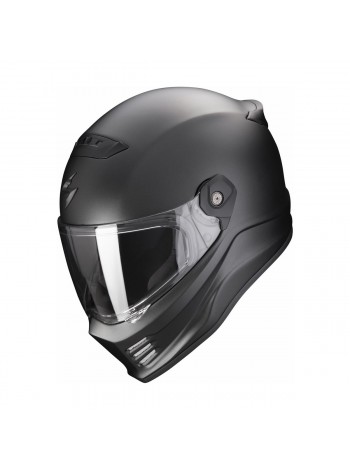 Мотошлем стритфайтер Scorpion Exo COVERT-FX SOLID Черный матовый
