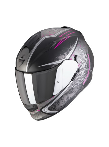 Шлем интеграл SCORPION EXO-491 RUN Черно-розовый