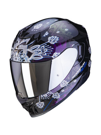 Мотошлем Scorpion EXO-520 AIR TINA Черно-фиолетовый