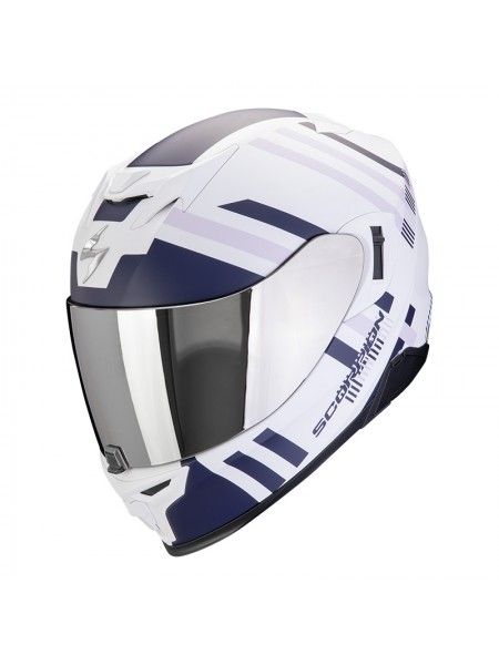 Интеграл Scorpion EXO-520 EVO AIR BANSHEE Белый/Синий/Фиолетовый