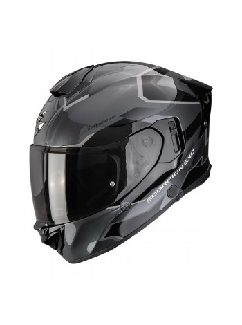 Мотошлем интеграл Scorpion EXO-530 AIR CLIP Черный/Серый