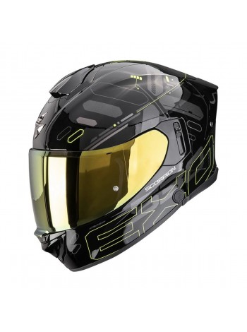 Мотошлем интеграл Scorpion EXO-530 AIR FOND Черный/Желтый Неон