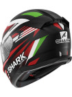 Мотошлем Shark D-SKWAL 3 FIRSTLAP Mat Black/Red/Green