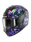 Мотошлем Shark RIDILL 2 RAGING BEAST Mat Black/Violet/Green