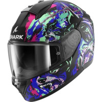 Шлем Shark RIDILL 2 RAGING BEAST Mat Black/Violet/Green