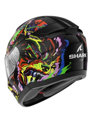 Шлем Shark RIDILL 2 RAGING BEAST Black/Violet/Yellow