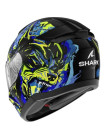 Мотошлем Shark RIDILL 2 RAGING BEAST Black/Blue/Green