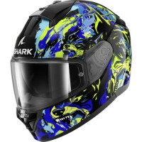 Шлем Shark RIDILL 2 RAGING BEAST Black/Blue/Green