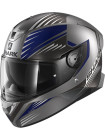 Мотошлем Shark SKWAL-2 HALLDER Mat Grey/Blue