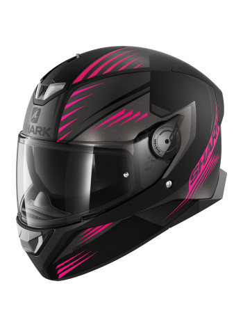 Мотошлем Shark SKWAL-2 HALLDER Mat Black/Anthracite/Purple
