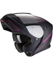 Мотошлем Scorpion EXO-920 FLUX Черно-розовый