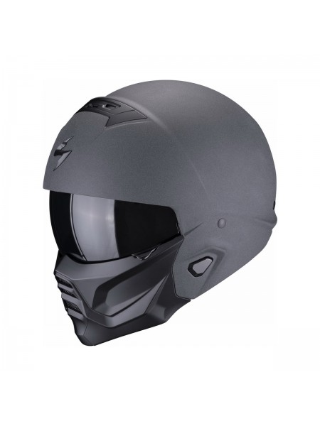 Шлем модуляр Scorpion EXO COMBAT II SOLID Серый