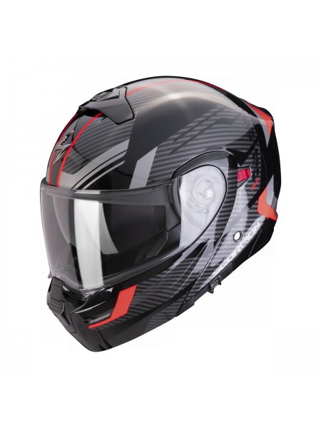 Шлем модуляр Scorpion EXO-930 EVO SIKON Черно-красный