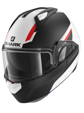 Шлем модуляр SHARK EVO GT SEAN White/Black/Red