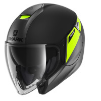 Шлем открытый SHARK CITYCRUISER KARONN MAT Antracite/Yellow/Black