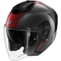 Шлем SHARK RS JET CARBON IKONIK Black/Red/Chrome