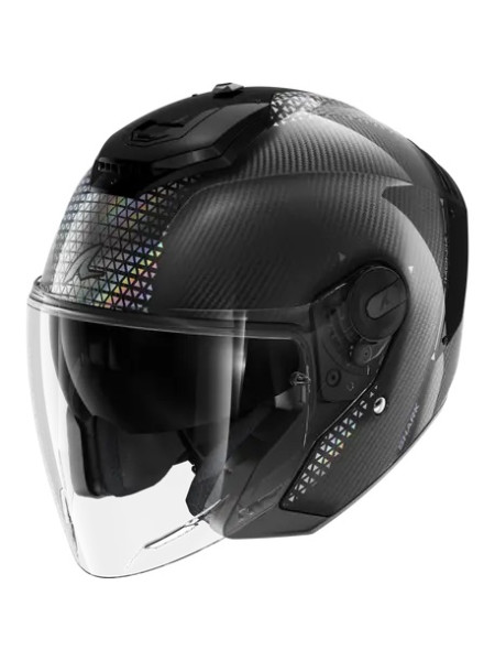 Шлем SHARK RS JET CARBON IKONIK Black/Silver/Pearl