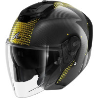 Шлем SHARK RS JET CARBON IKONIK Black/Silver/Yellow