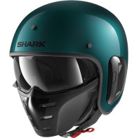 Шлем открытый SHARK S-DRAK FIBER BLANK METAL Green