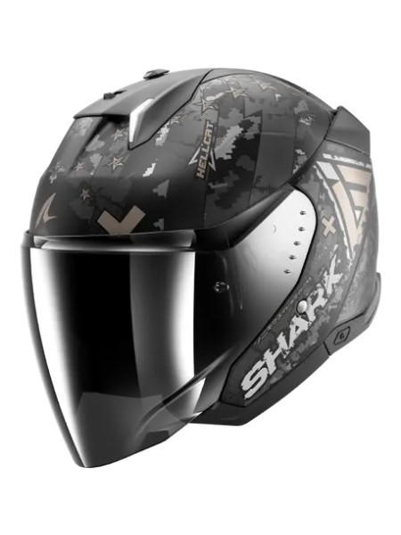 Шлем SHARK SKWAL i3 JET HELLCAT Mat Black/Chrome/Anthracite