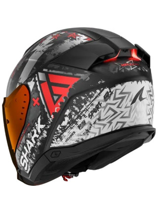 Шлем SHARK SKWAL i3 JET HELLCAT Mat Black/Chrome/Red