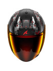 Шлем SHARK SKWAL i3 JET HELLCAT Mat Black/Chrome/Red