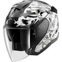 Шлем SHARK SKWAL JET PRANZ Black/White/Gold