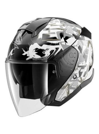 Шлем SHARK SKWAL JET PRANZ Black/White/Gold