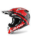 Кроссовый мотошлем Airoh Aviator Ace Amaze Красно-Белый