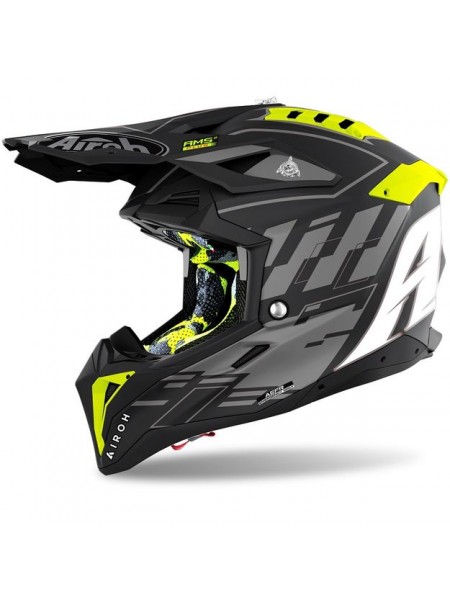 Кроссовый шлем Airoh Aviator 3 Rampage Black Matt