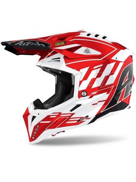 Кроссовый шлем Airoh Aviator 3 Rampage Red Gloss