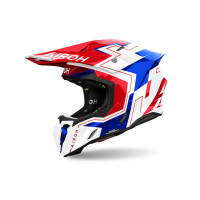 Внедорожный шлем Airoh Twist 3 Dizzy Blue/Red Gloss