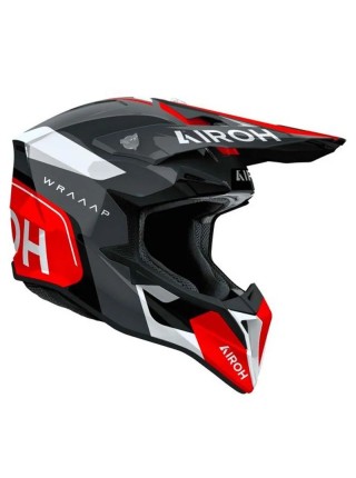 Внедорожный шлем Airoh Wraaаp CONQUER Red Gloss