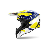 Внедорожный шлем Airoh Wraap Feel Yellow/Blue Gloss