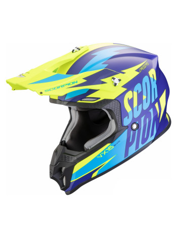 Scorpion EXO VX-16 EVO AIR SLANTER Сине-желтый