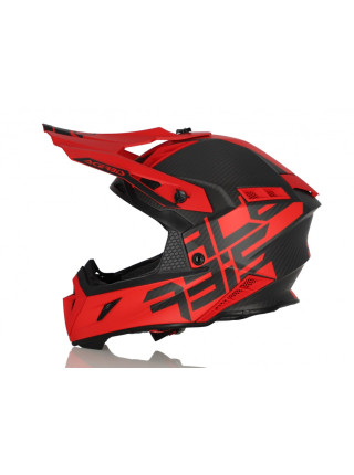 Шлем кроссовый Acerbis STEEL CARBON Red 2