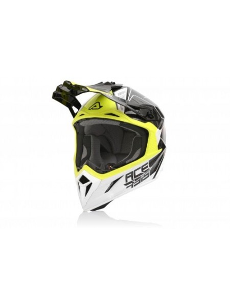 Шлем кроссовый Acerbis STEEL CARBON White/Yellow