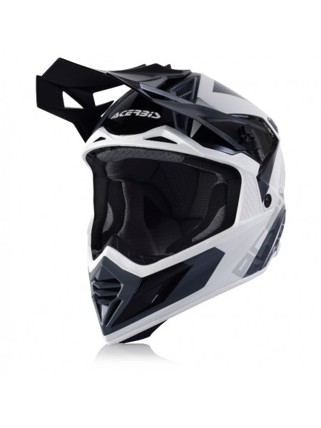Шлем кроссовый Acerbis X-TRACK White/Black Glossy
