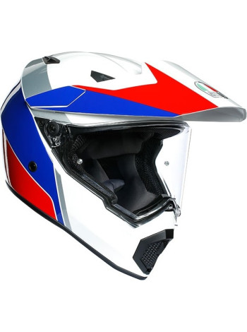 Шлем кроссовый AGV AX-9 MULTI Atlante White/Blue/Red