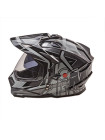 Кроссовый мотошлем AiM JK802S Black/Grey/White