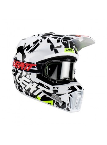 Шлем кроссовый Leatt Moto 3.5 Zebra 2023